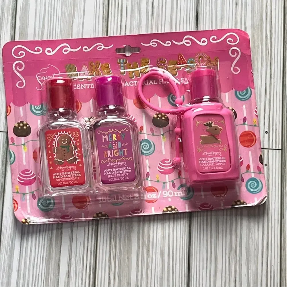 Bake The Season  Scented Three Pack Variety  Hand  Sanitizers  with Holder